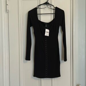 Medium sized black long sleeve dress from forever 21.